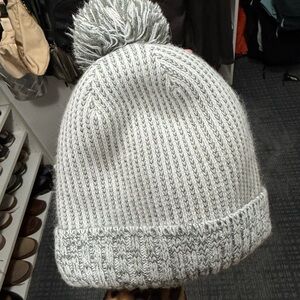 Cozy Grey Fleece-Lined Beanie for Women